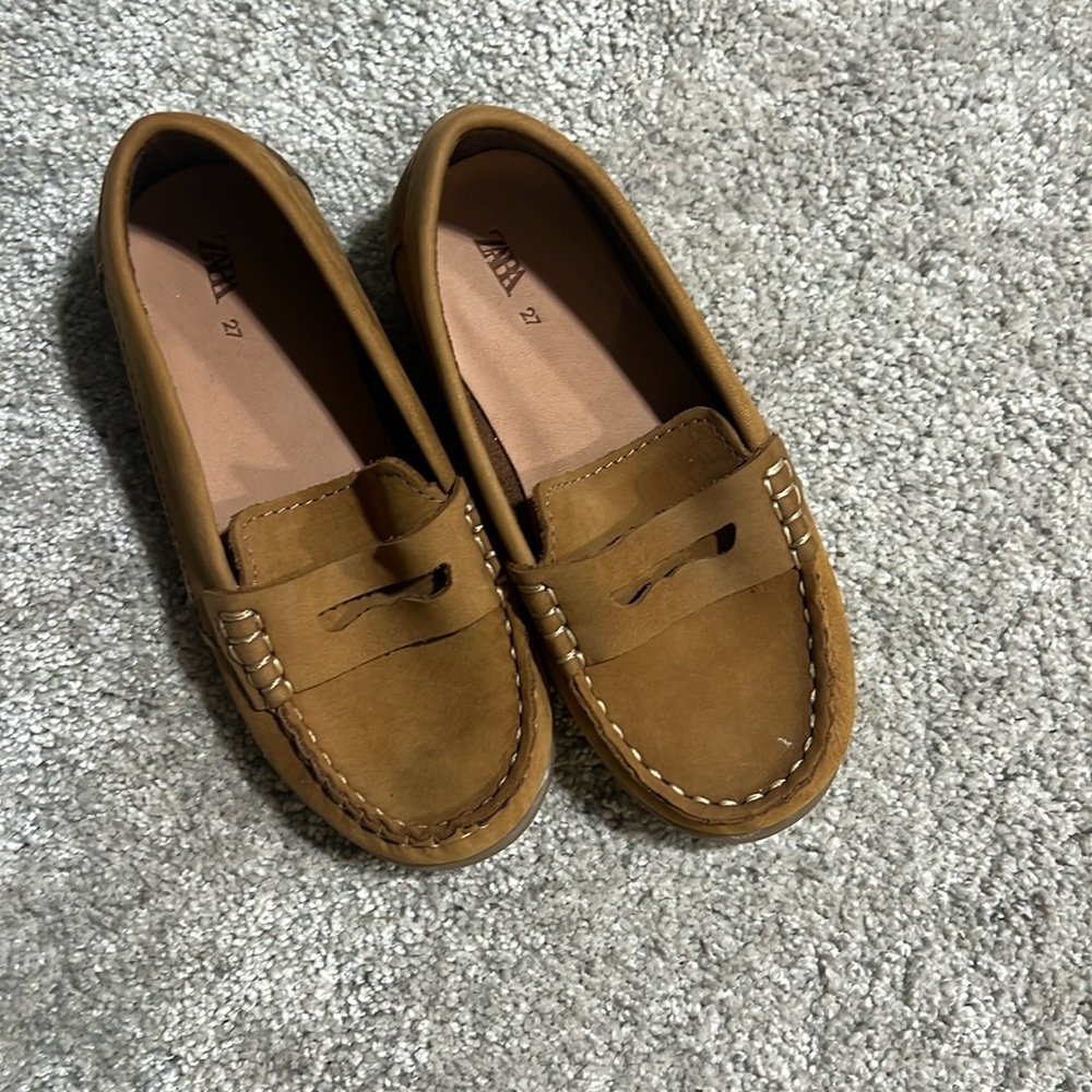 Never worn boys Zara loafers